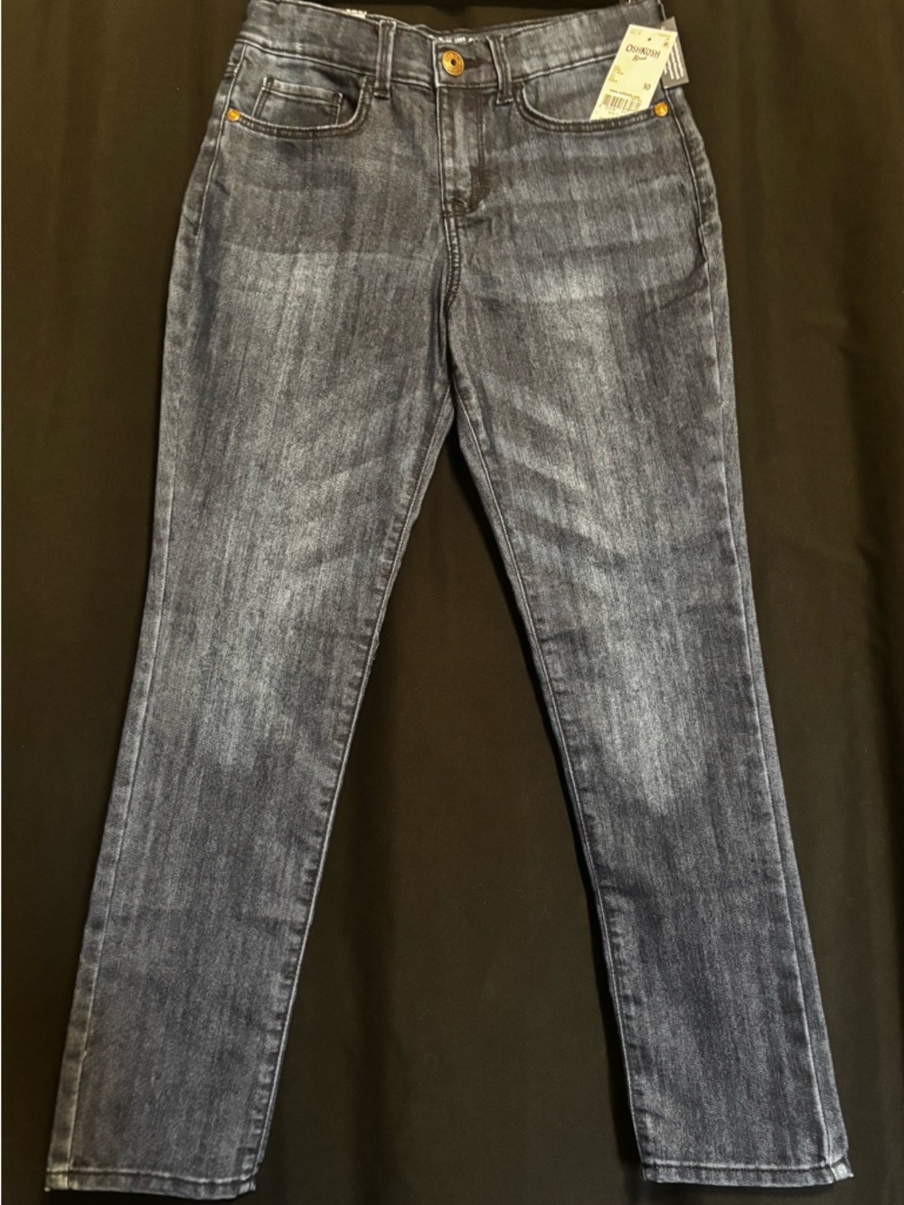 Youth Skinny Jeans in Dark Grey Wash